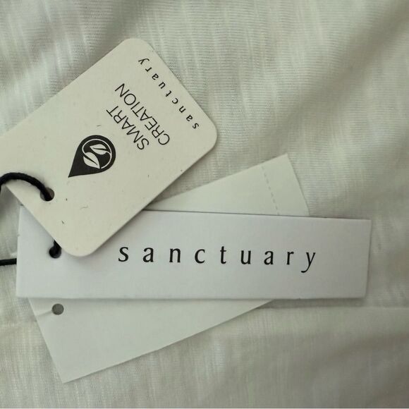 Sanctuary White Twisted Front Tank Top Size XXS New with Tags - Picture 8 of 10